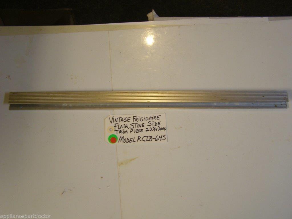 Model RCIB-645 Vintage Frigidaire Flair Stove Upper Trim Piece 38 3/4 Model RCIB-645 Vintage Frigidaire Flair Stove Upper Trim Piece 38 3/4